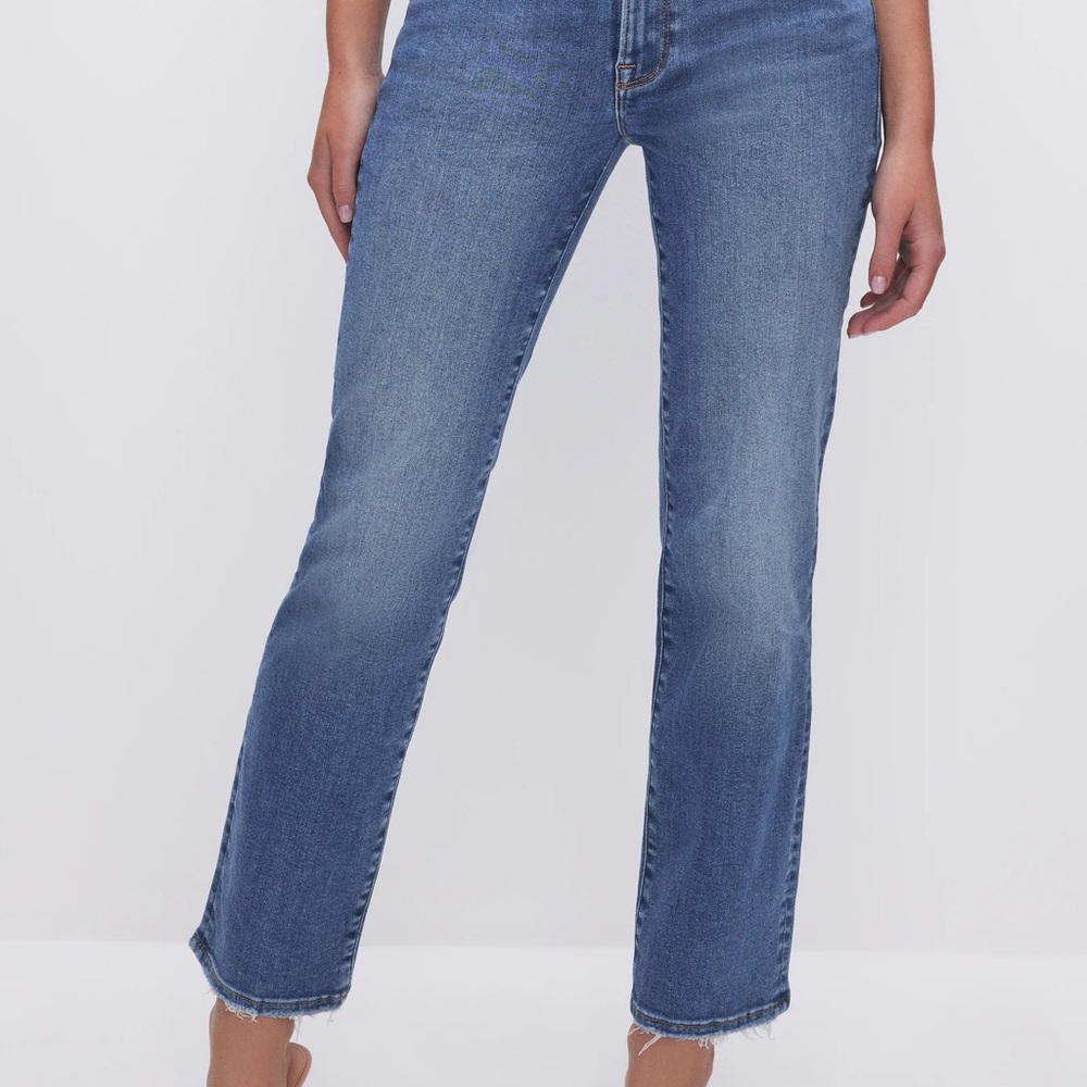NWT GOOD AMERICAN ALWAYS FITS GOOD LEGS STRAIGHT JEANS - Picture 3 of 8
